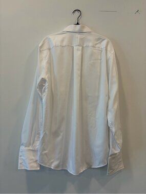 Jos A Bank Reserve Tuxedo Shirt 16-35 Tailored Fit French Cuff White Cotton